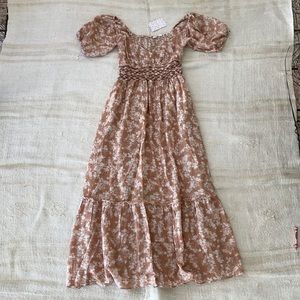 FREE PEOPLE gauze floral dress NWT small